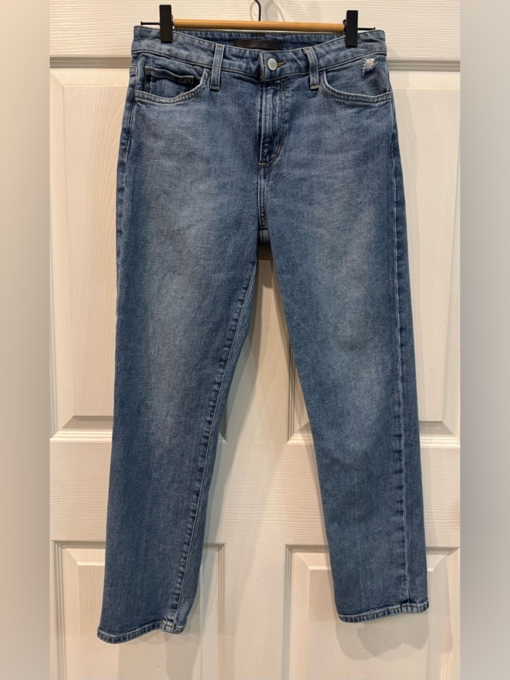 Joe's The Scout Distressed Ankle Mid Rise Slim Tomboy Crop Jeans Size 27 Denim